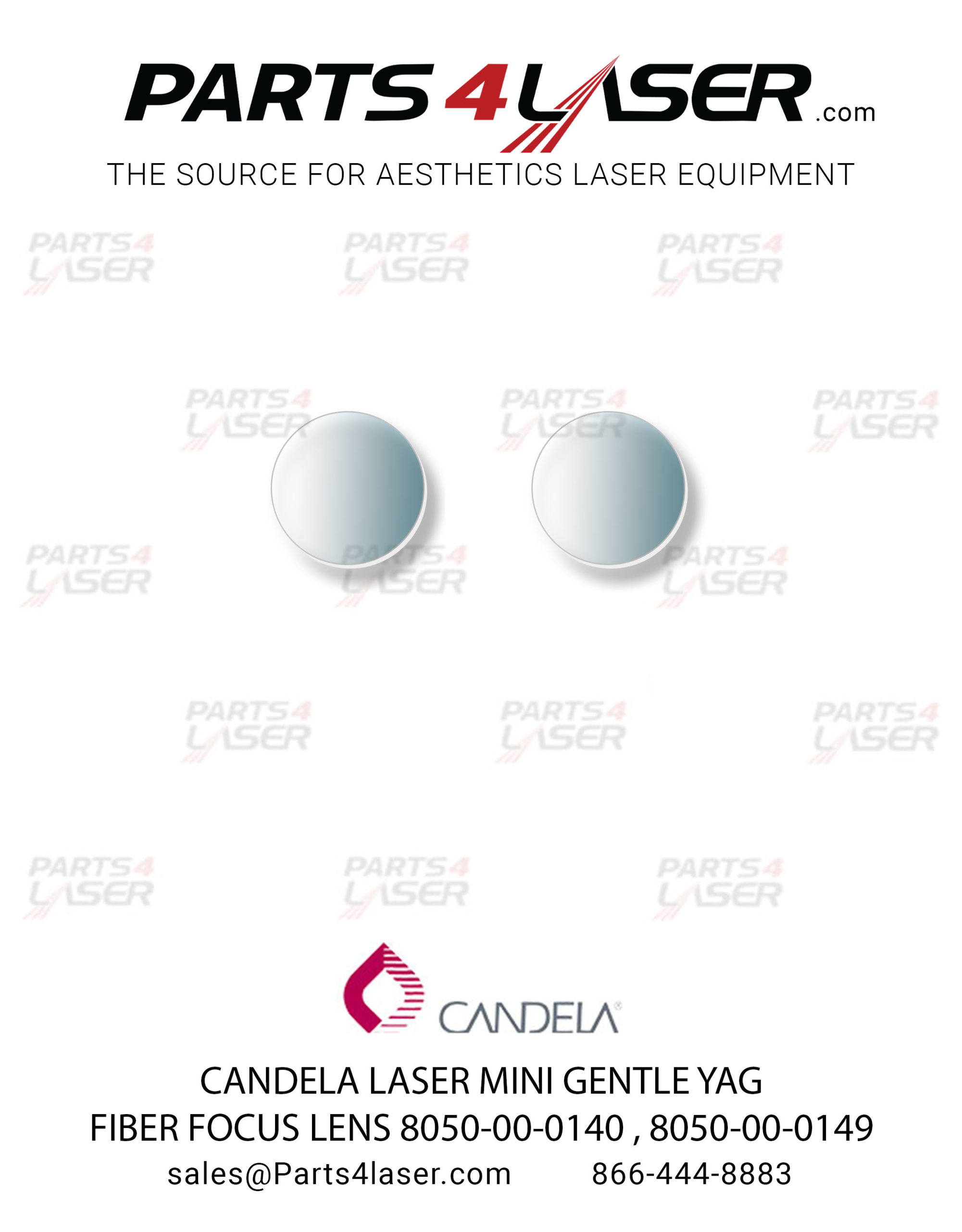 CANDELA LASER MINI GENTLE YAG, MGY FIBER FOCUS LENS 8050-00-0140 , 8050-00-0149 CAOP1265