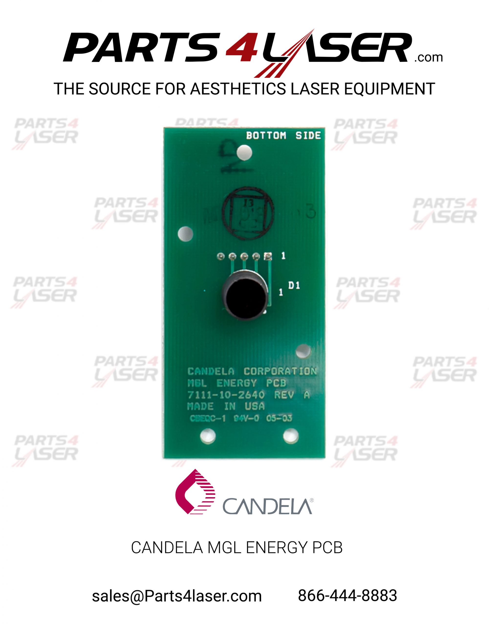 CANDELA MINI GENTLELASER MGL ENERGY PCB 7111-10-2640, 7111-00-3246 , CAPC2939