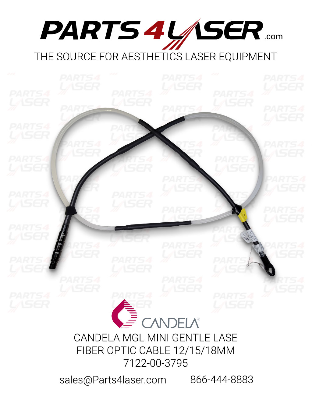CANDELA MGL MINI GENTLE LASE FIBER OPTIC CABLE 12/15/18mm 7122-00-3789 , CAFC1174