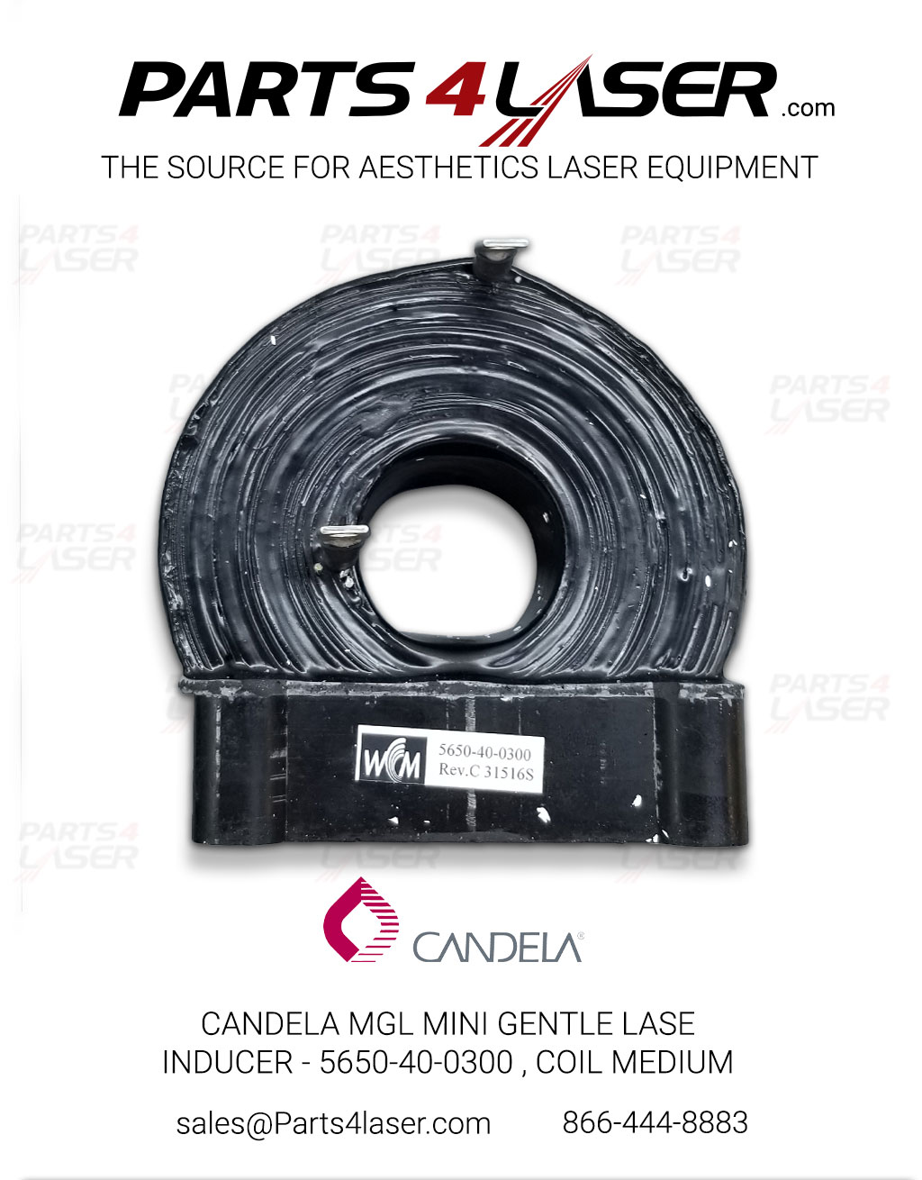 CANDELA MGL MINI GENTLE LASE INDUCER - 5650-40-0300 , COIL MEDIUM