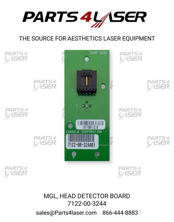 CANDELA MINI GENTLELASE MGL, ENERGY PCB, HEAD DETECTOR BOARD 7122-00-3244, 7111-00-3246 CAPC2939, D87