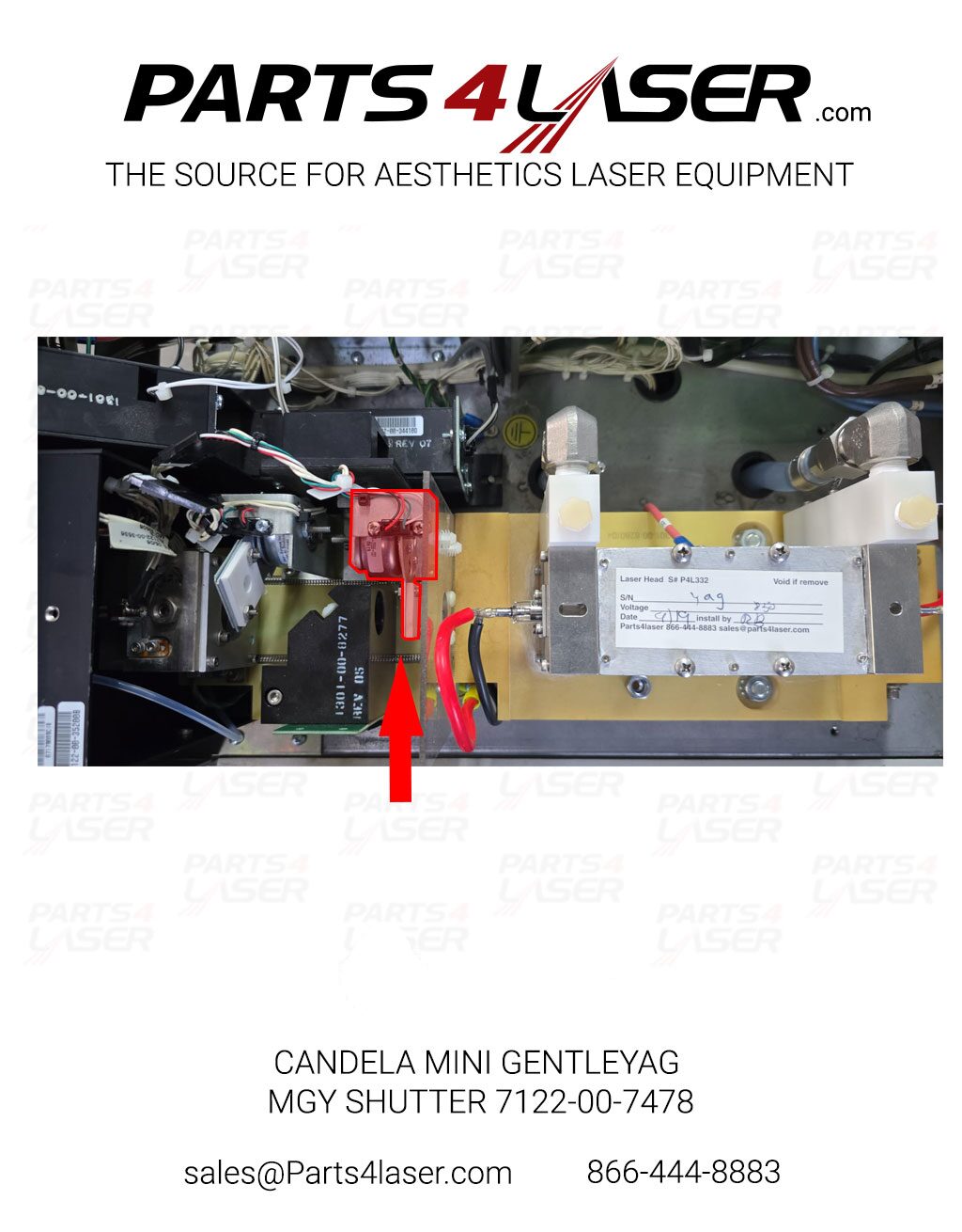 SHUTTER FOR CANDELA® MINI GENTLEYAG MGY 7122-00-7478 CACN2502 - Image 2