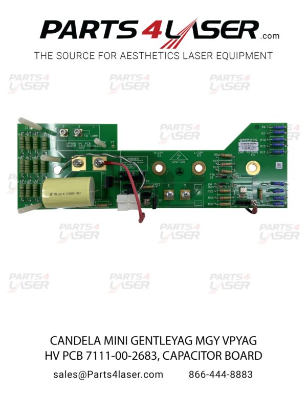 CANDELA MINI GENTLEYAG MGY VPYAG HV PCB 7111-00-2683, CAPACITOR BOARD , CAPC1235