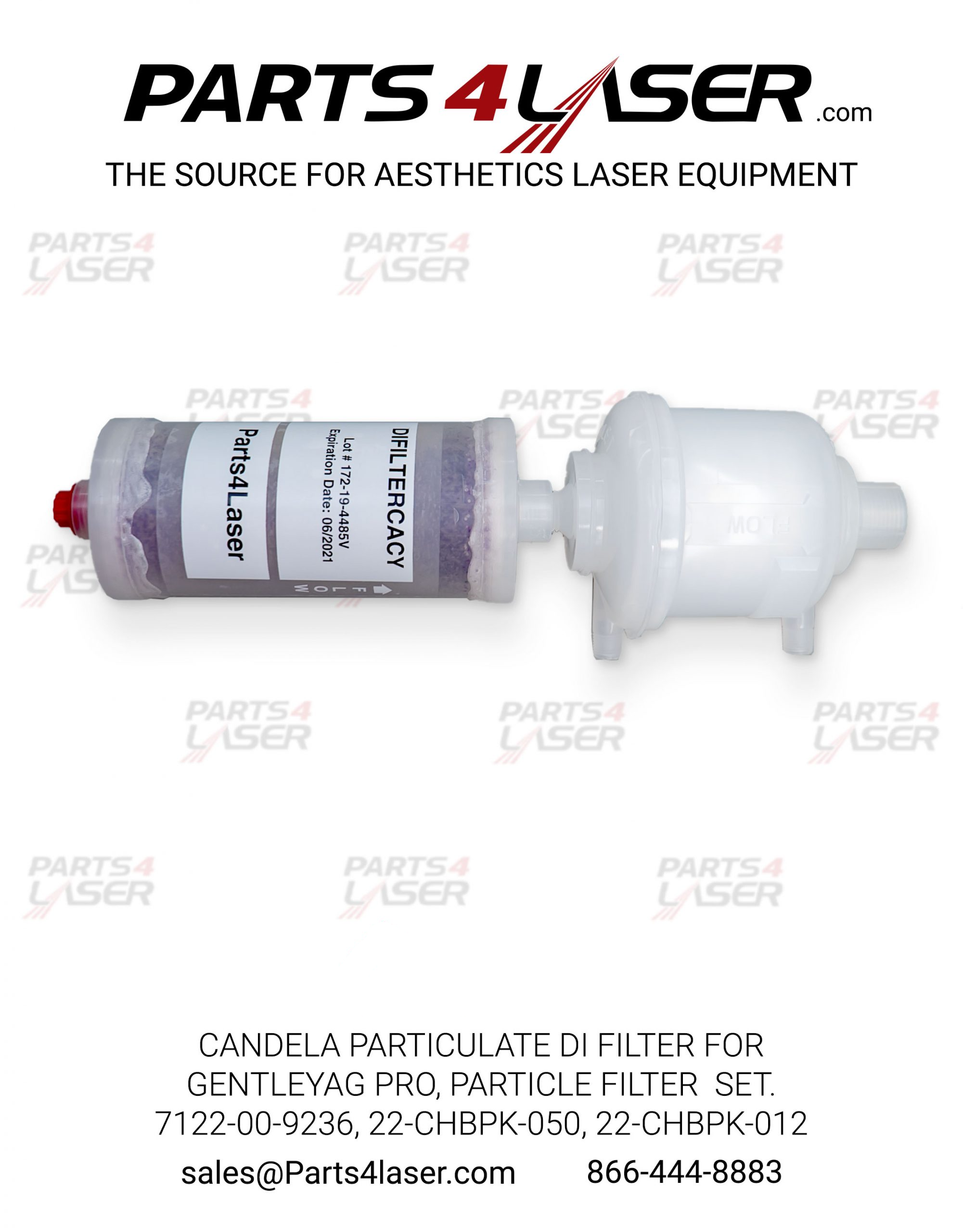 CANDELA PARTICULATE FILTER DI FILTER FOR GENTLEYAG PRO,GENTLE YAG PRO,PARTICLE FILTER SET. 7122-00-9236 , CAFI1323, B61 & BIN