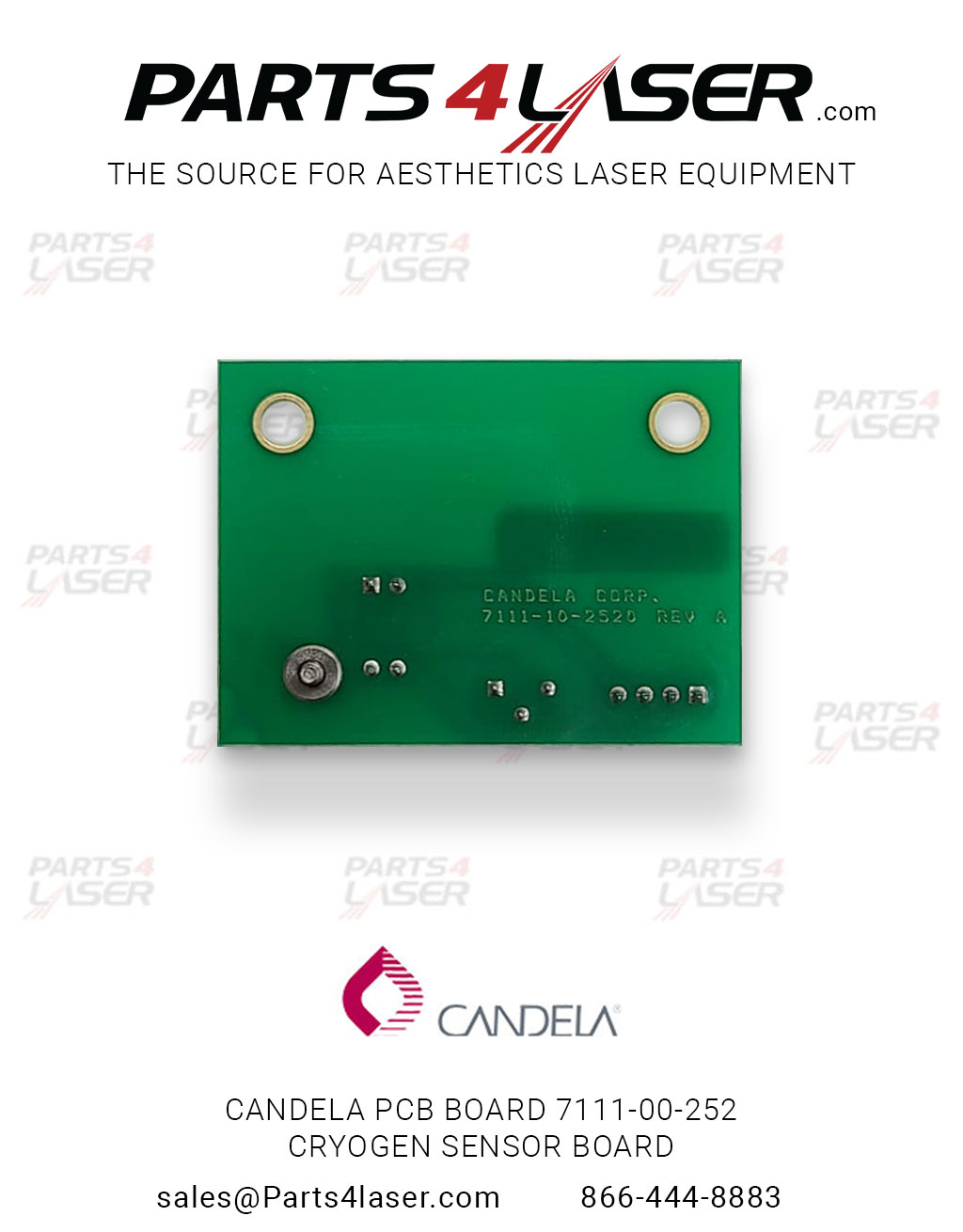 CANDELA PCB BOARD 7111-00-2520 CRYOGEN SENSOR BOARD , CAPC2761 - Image 2