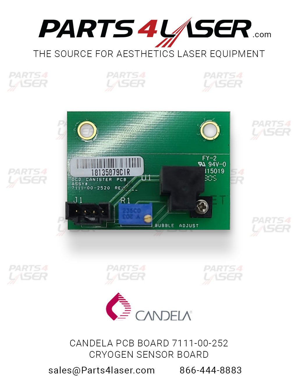 CANDELA PCB BOARD 7111-00-2520 CRYOGEN SENSOR BOARD , CAPC2761