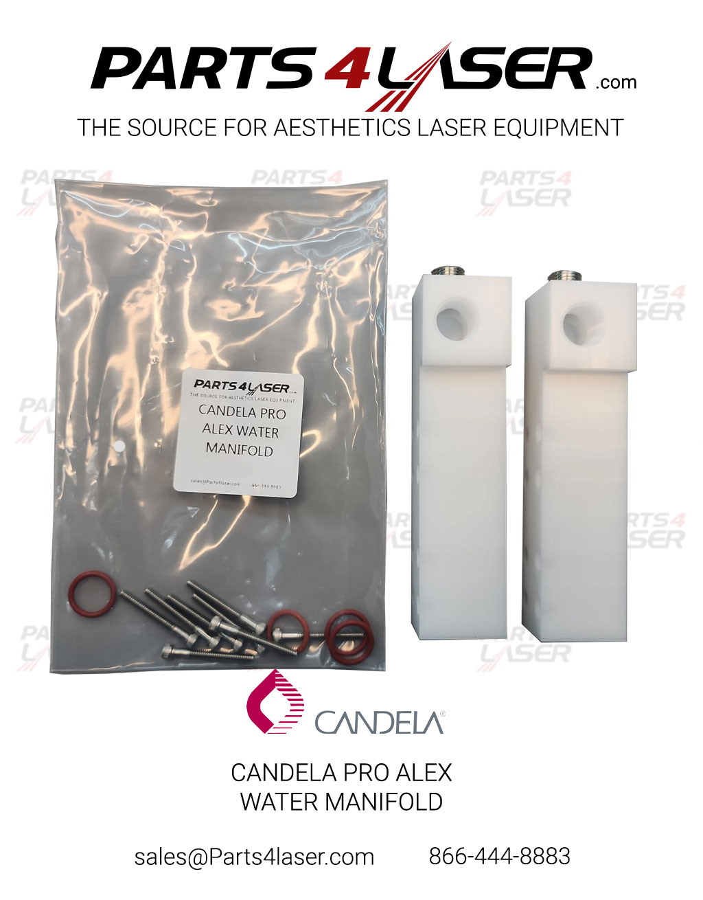 CANDELA PRO ALEX WATER MANIFOLD WITHOUT WATER CONNECTOR CAWC3211 D52