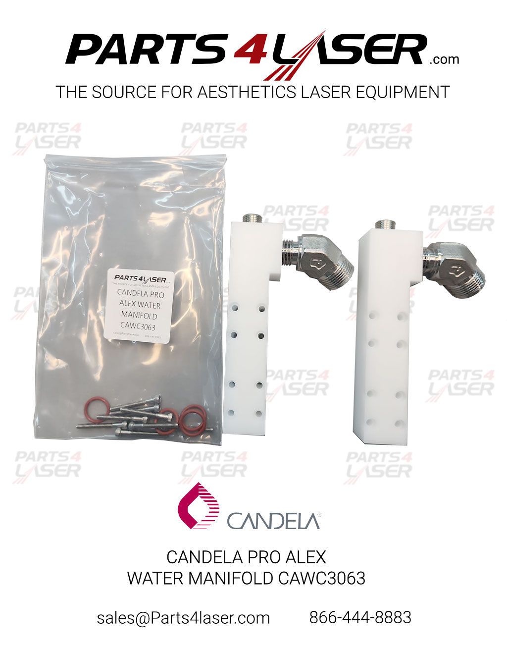 CANDELA GMAX PRO ALEX WATER MANIFOLD WITH WATER CONNECTOR CAWC3063 D52