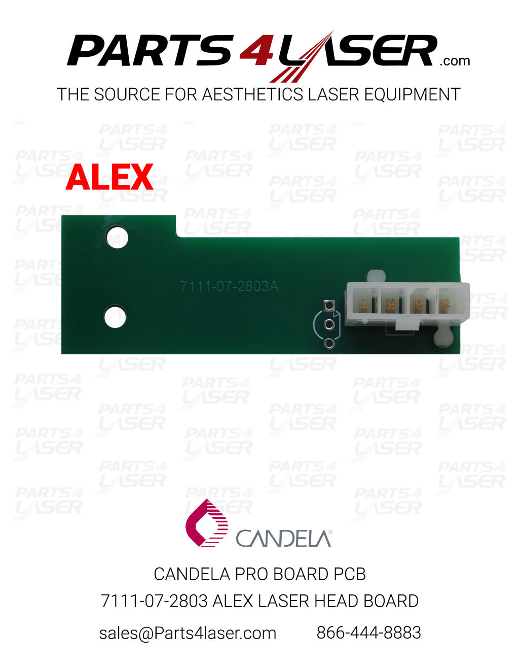 CANDELA PRO BOARD PCB 7111-07-2803 LASER HEAD BOARD ALEX CAPC2852-ALEX - Image 3