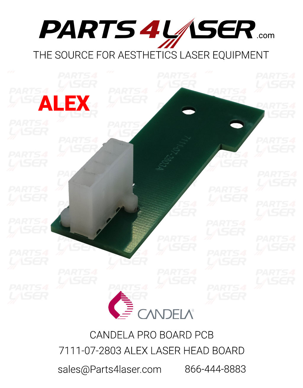 CANDELA PRO BOARD PCB 7111-07-2803 LASER HEAD BOARD ALEX CAPC2852-ALEX