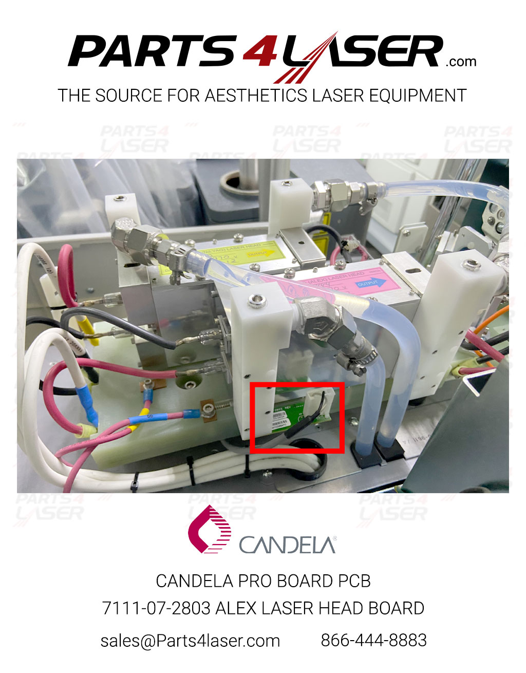 CANDELA PRO BOARD PCB 7111-07-2803 LASER HEAD BOARD ALEX CAPC2852-ALEX - Image 2