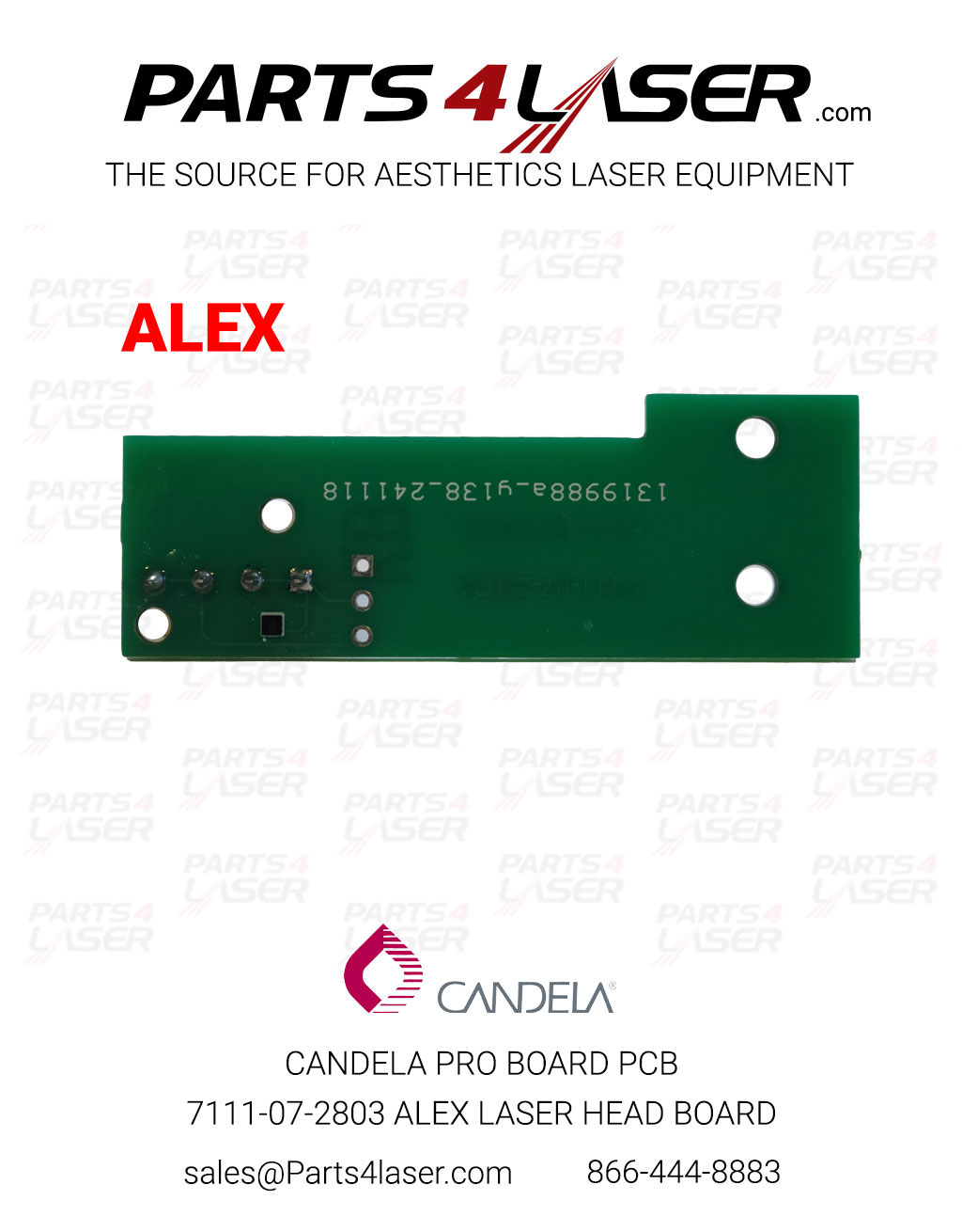 CANDELA PRO BOARD PCB 7111-07-2803 LASER HEAD BOARD ALEX CAPC2852-ALEX - Image 4