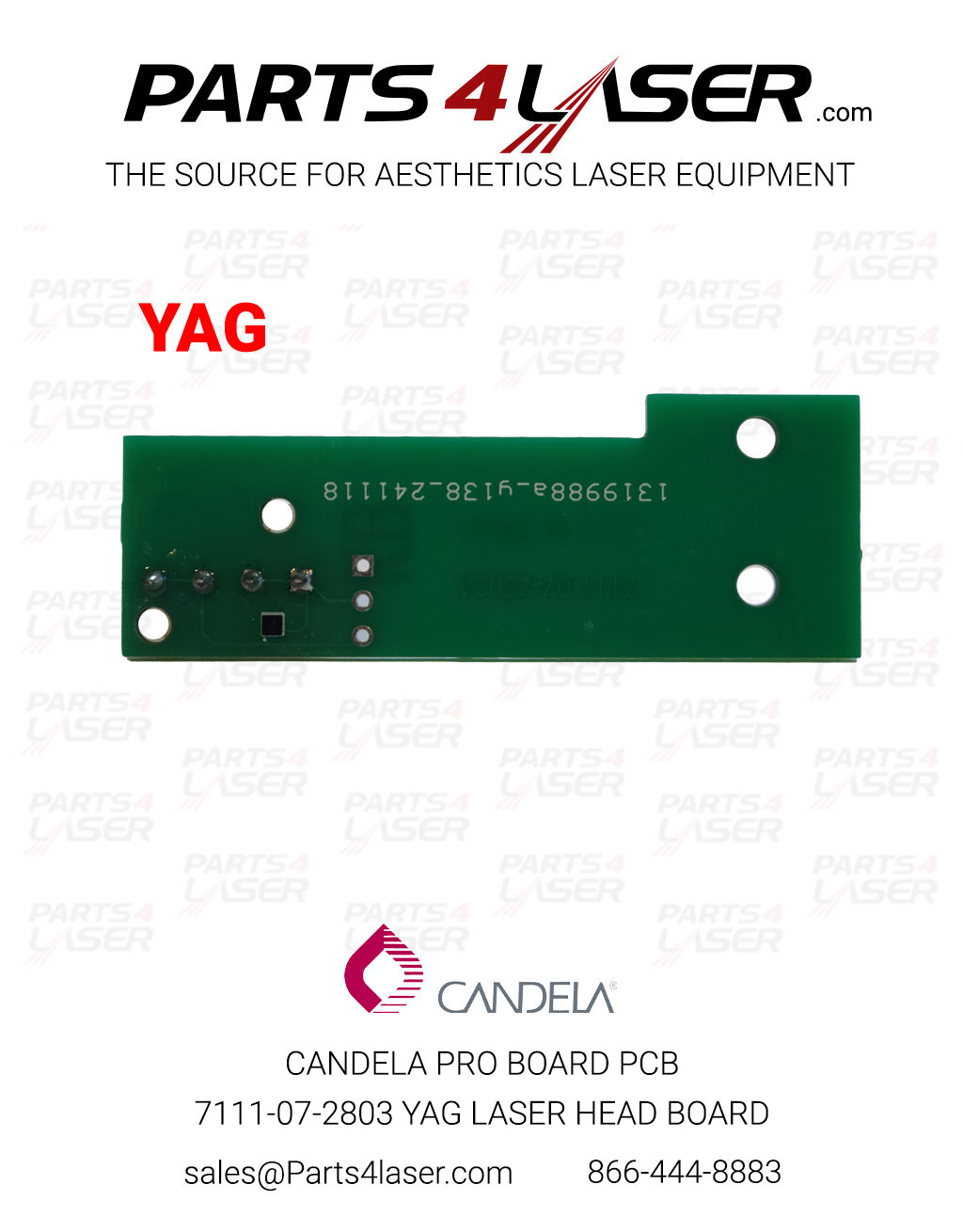 CANDELA PRO BOARD PCB 7111-07-2803 LASER HEAD BOARD YAG CAPC2852-YAG - Image 4