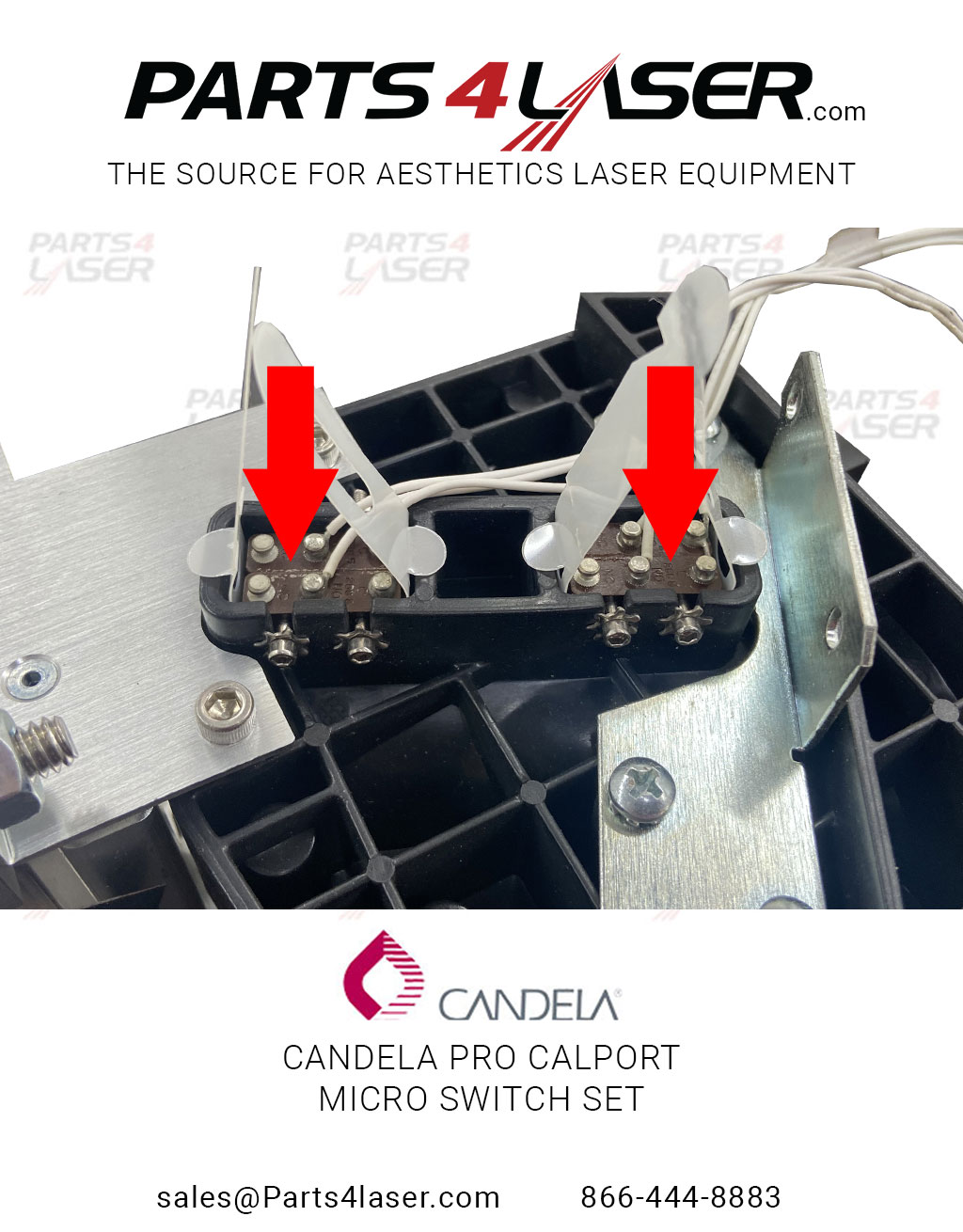 CANDELA PRO CALPORT MICRO SWITCH SET OF 2 CACN2608 C66 - Image 3