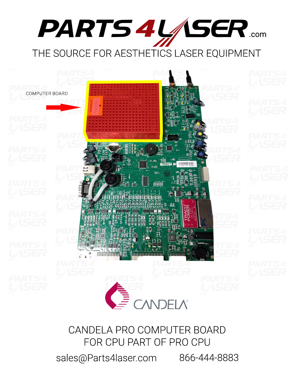 CANDELA PRO COMPUTER BOARD FOR CPU PART OF PRO CPU CAPC3057 - Image 3