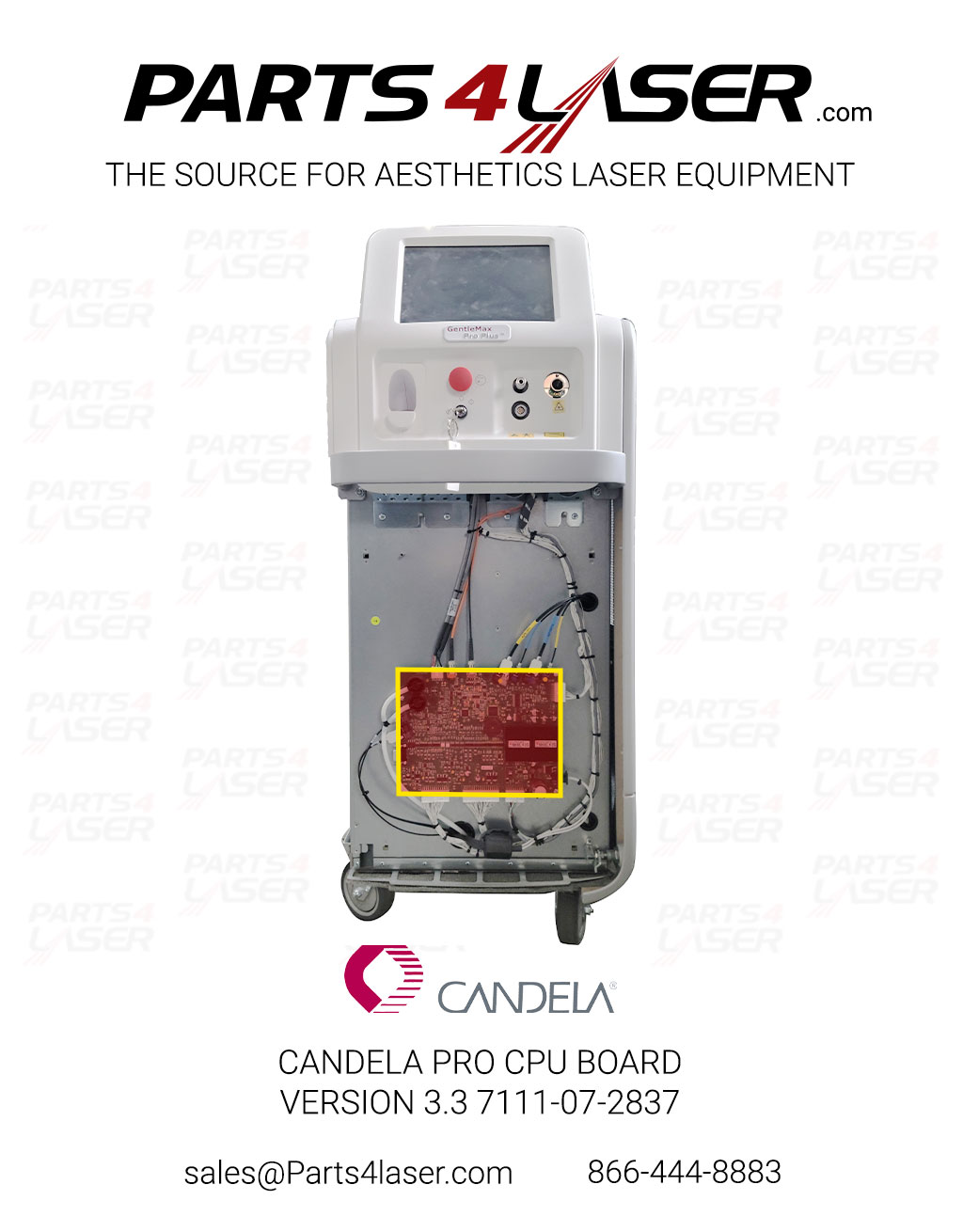 CANDELA PRO CPU I/O BOARD VERSION 3.3 7123-07-0014 , 7111-07-2837 CAPC3054 - Image 2