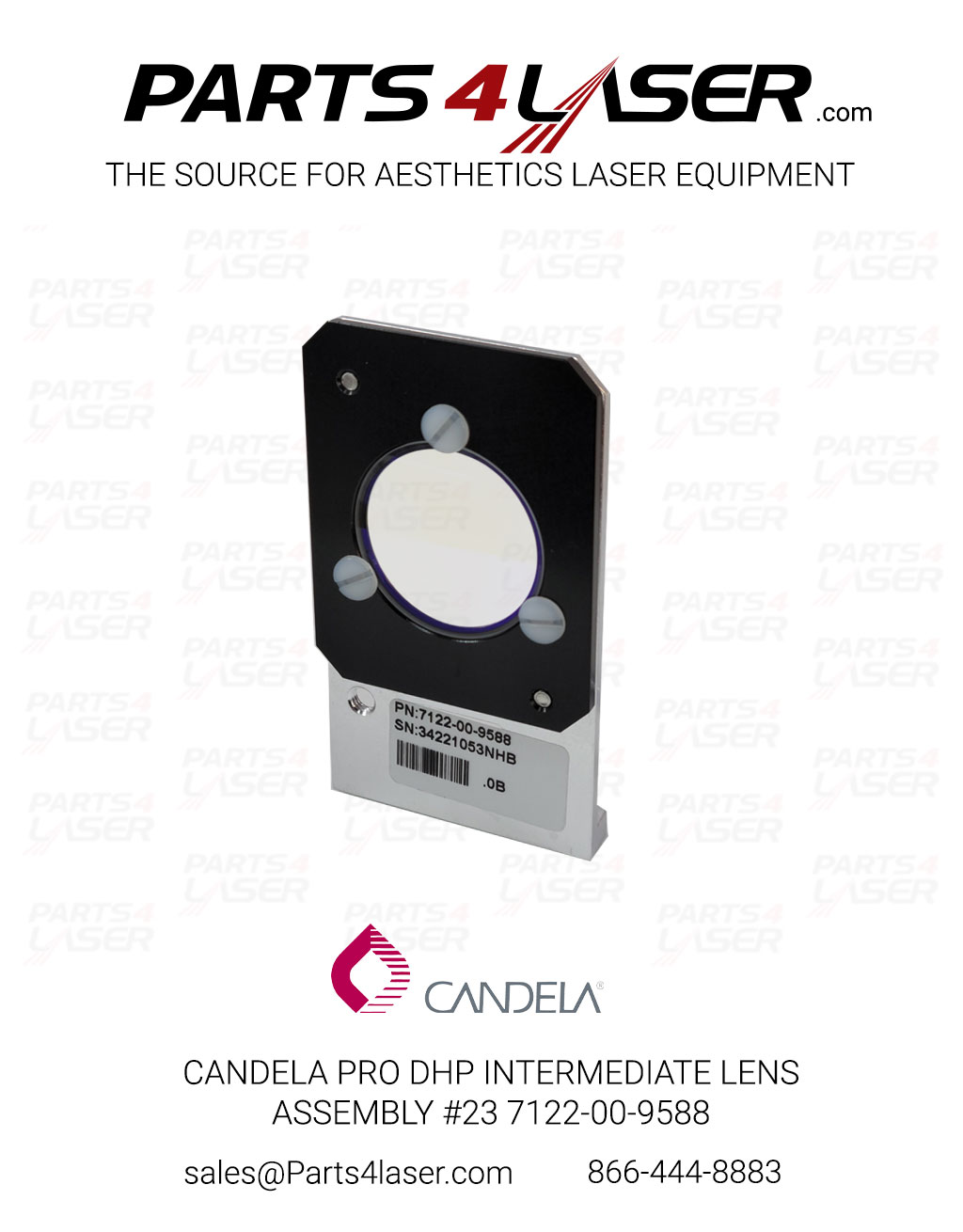 CANDELA PRO DHP INTERMEDIATE LENS ASSEMBLY #23 7122-00-9588 CAOP3437