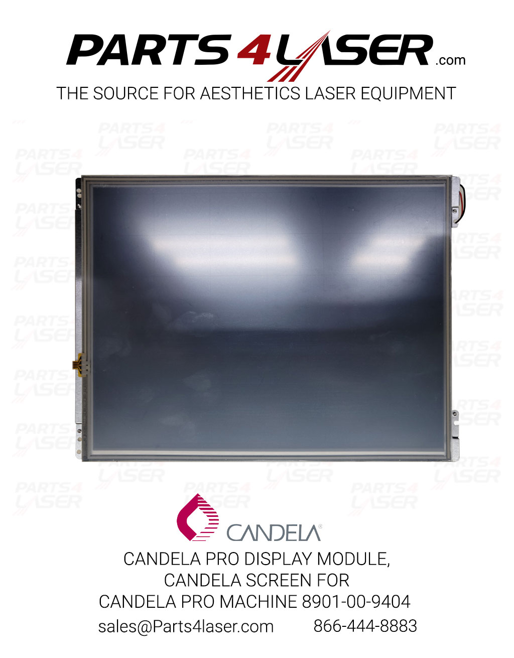 CANDELA PRO / VBEAM PERFECTA GMPP DISPLAY MODULE WITH TOUCH SCREEN, PRO MACHINE 8901-00-9404 CAPC1225