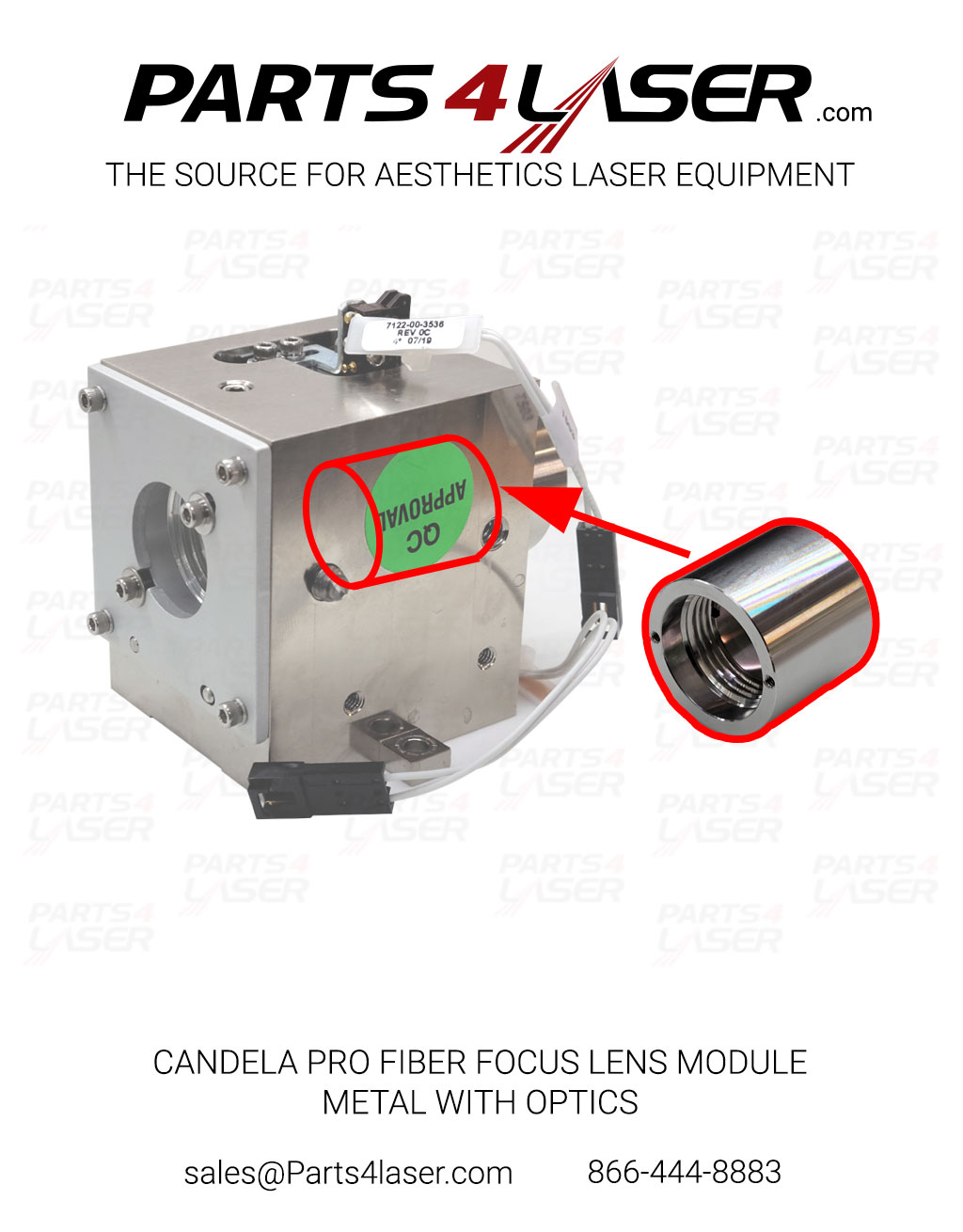 CANDELA PRO FIBER FOCUS LENS MODULE METAL WITH OPTICS CAOP2870 - Image 4
