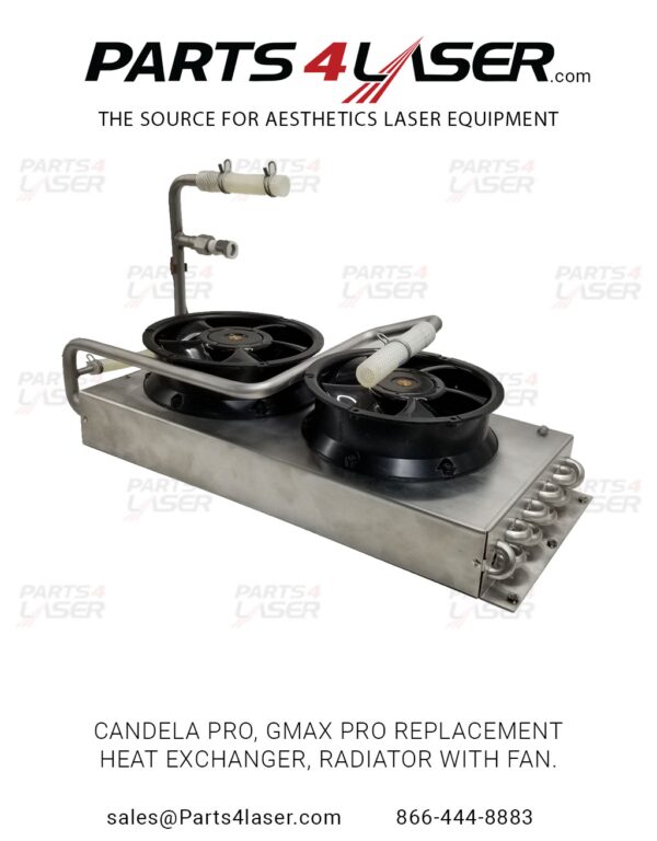 REPLACEMENT HEAT EXCHANGER, RADIATOR WITH FAN FOR CANDELA® PRO, GMAX PRO. 7122-00-9228 CACS2989