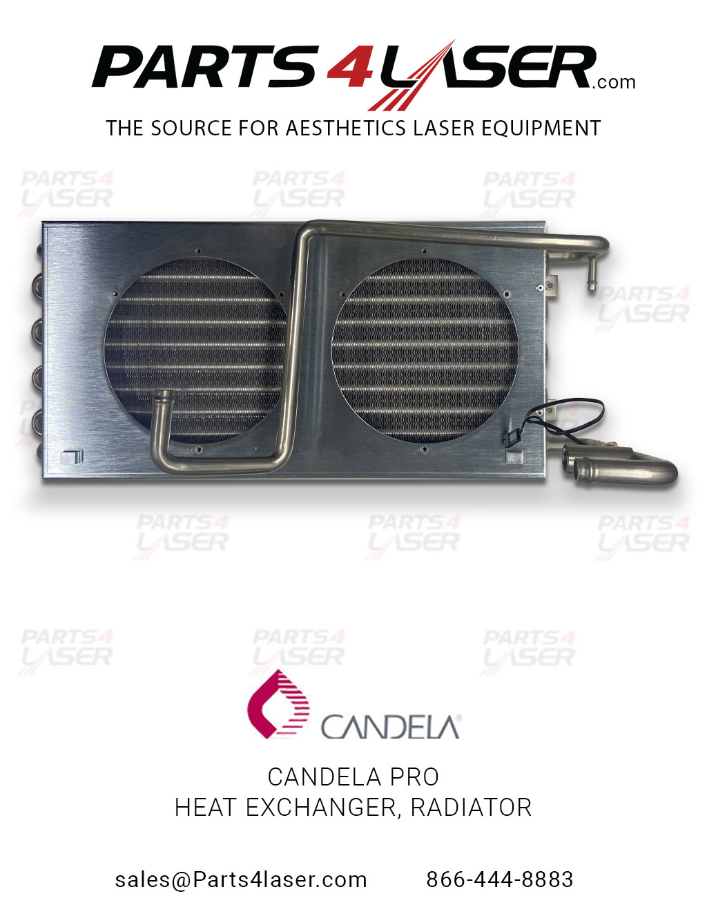 CANDELA PRO HEAT EXCHANGE, RADIATOR, GMAX PRO 7122-00-9228 WITHOUT FAN CACS3040