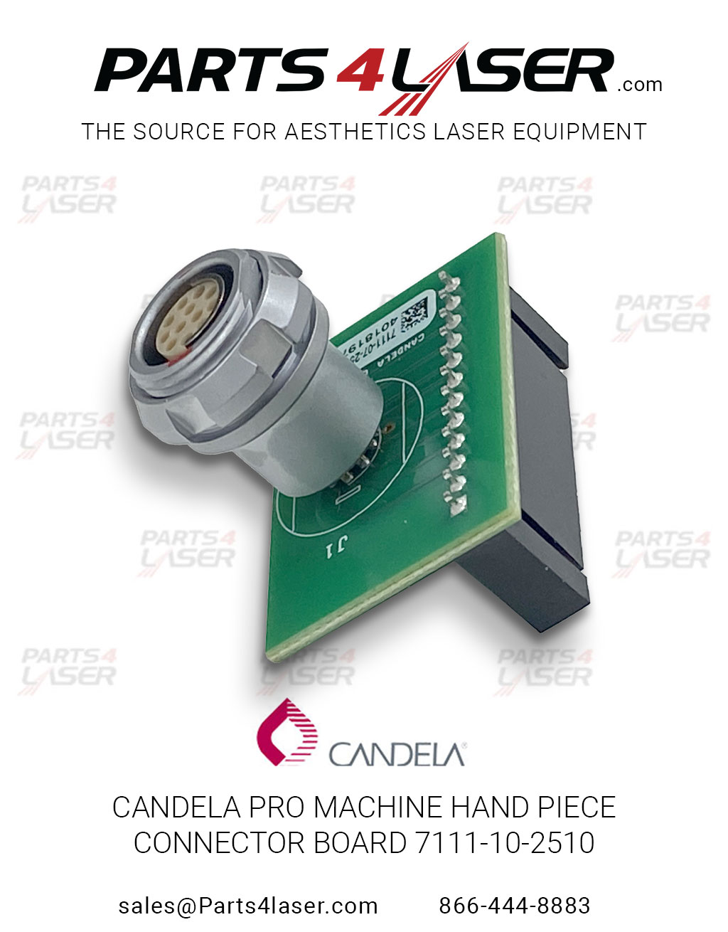 CANDELA GPRO MACHINE HANDPIECE CONNECTOR BOARD 7111-10-2510 CACN2811, D63