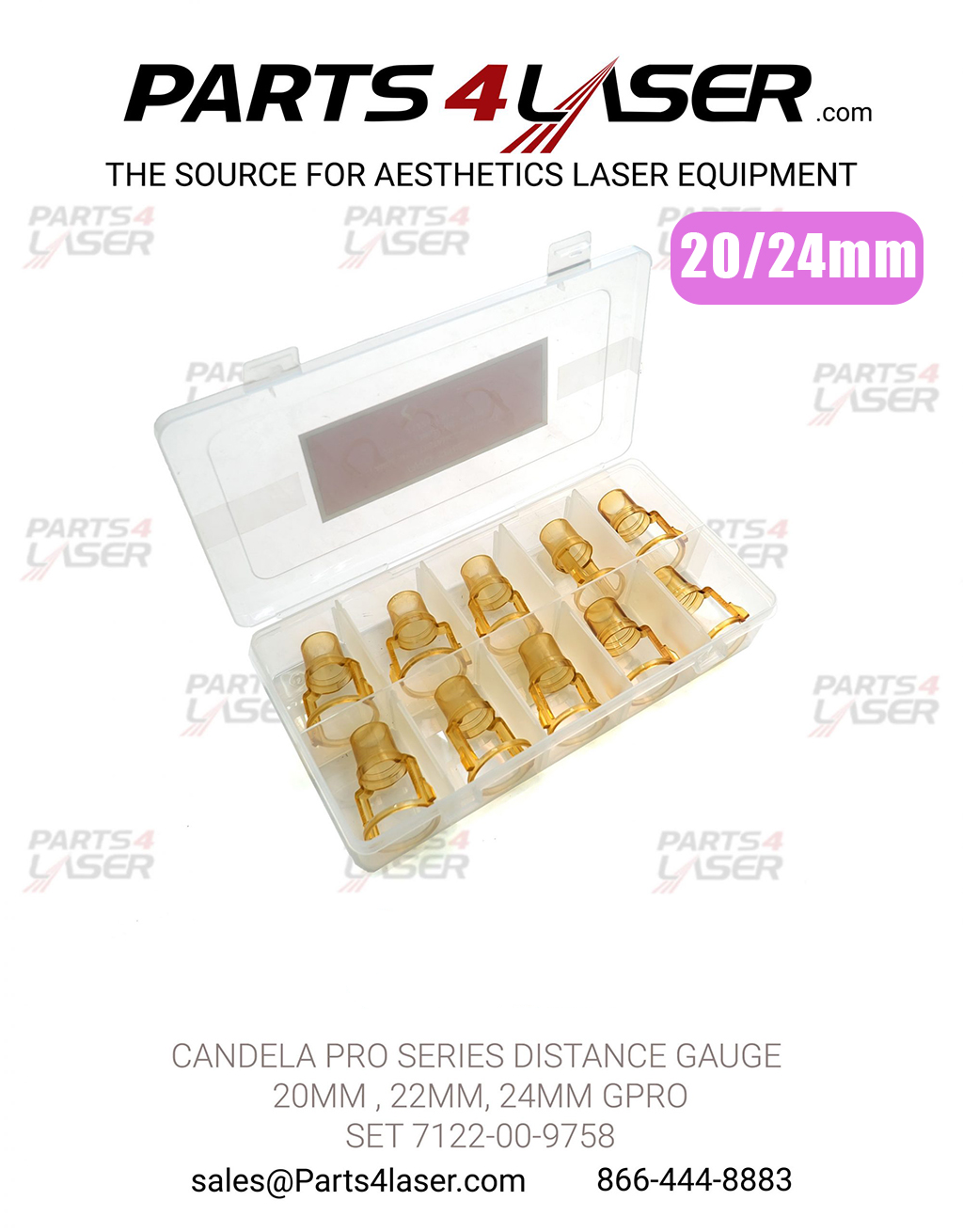 CANDELA PRO SERIES DISTANCE GAUGE 20MM , 22MM, 24MM GPRO SET 7122-00-9758 CACN2372