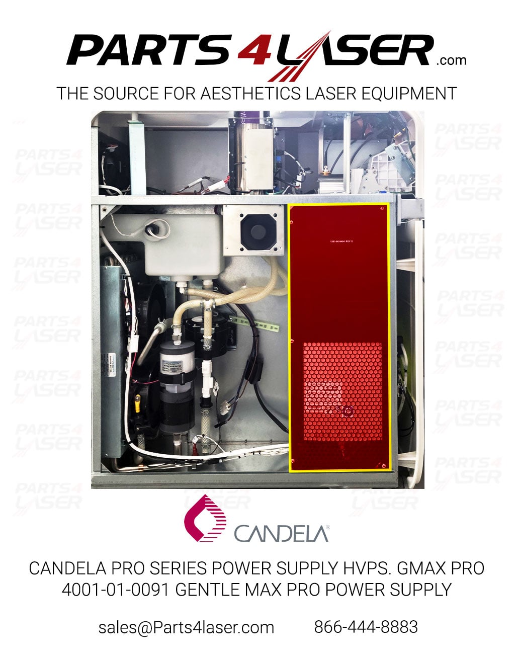 CANDELA PRO SERIES POWER SUPPLY HVPS. GMAX PRO 4001-01-0091 GENTLE MAX PRO POWER SUPPLY CAPS2907 - Image 3