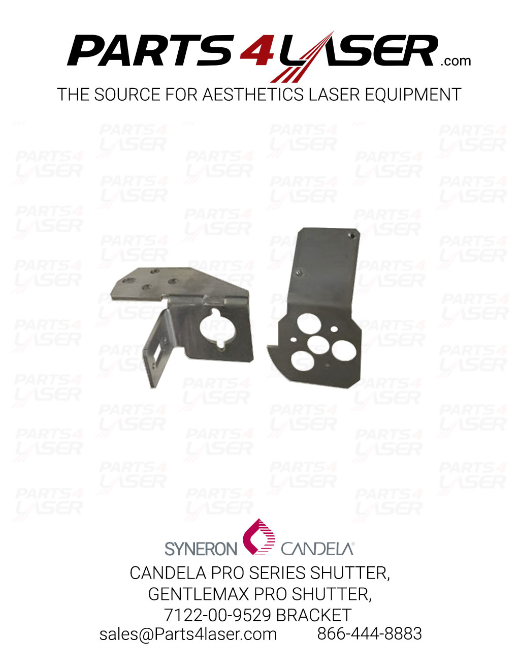 CANDELA PRO SERIES SHUTTER , GENTLEMAX PRO SHUTTER , 7122-00-9529 BRACKET CACN1410 G9 /G10