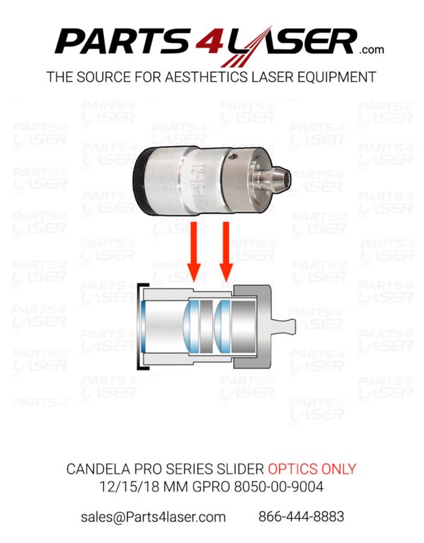 CANDELA PRO SERIES SLIDER OPTICS 12/15/18 MM GPRO 8050-00-9004 END CAP CAOP1247