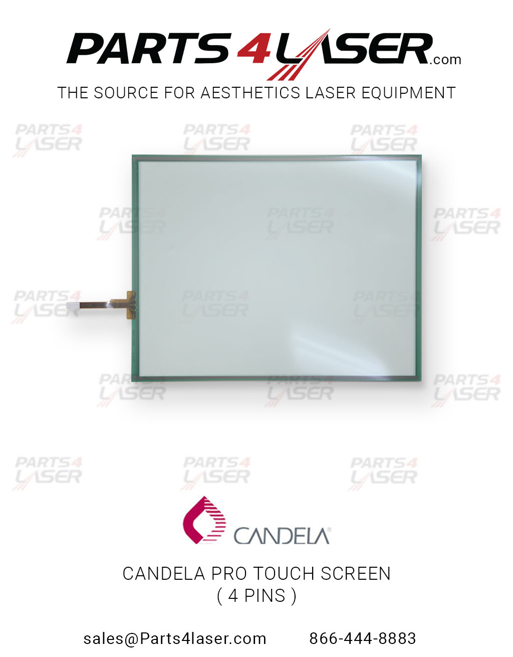 CANDELA PRO / VBEAM PERFECTA TOUCH SCREEN (4 PINS) GMAX PRO CACN1414 D85