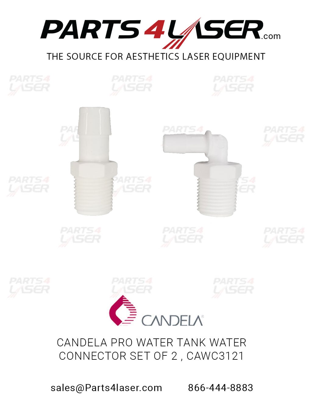 CANDELA PRO WATER TANK WATER CONNECTOR SET OF 2, CAWC3121