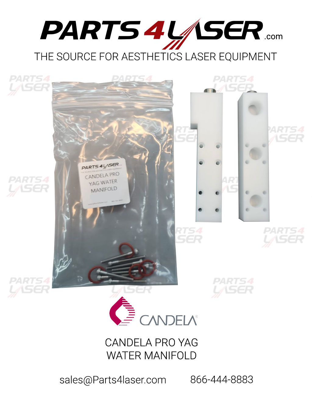 CANDELA PRO YAG WATER MANIFOLD WITHOUT WATER CONNECTOR CAWC3210 D52