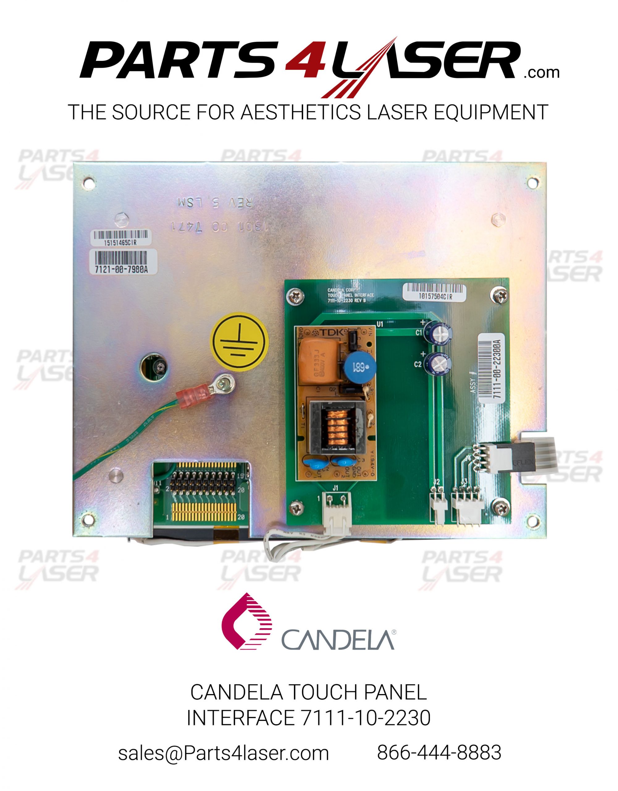 CANDELA MGL MGY COMPLETE DISPLAY MODULE INTERFACE 7111-10-2230, 7121-00-7980 ,CAPC2339 - Image 2