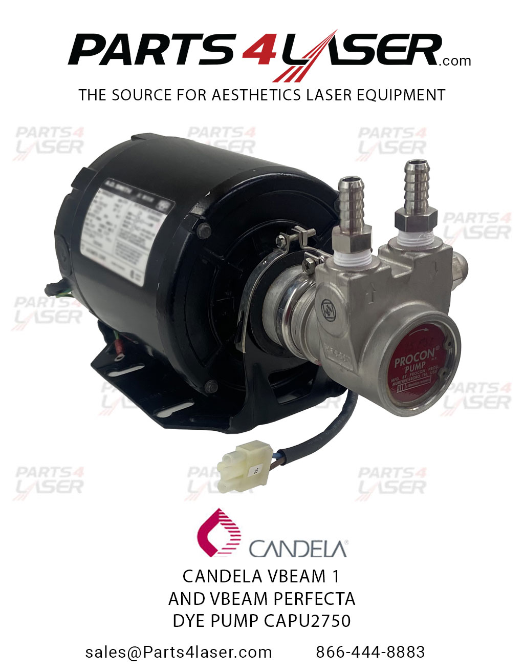 CANDELA VBEAM 1 AND VBEAM PERFECTA DYE PUMP CAPU2750 - Image 2