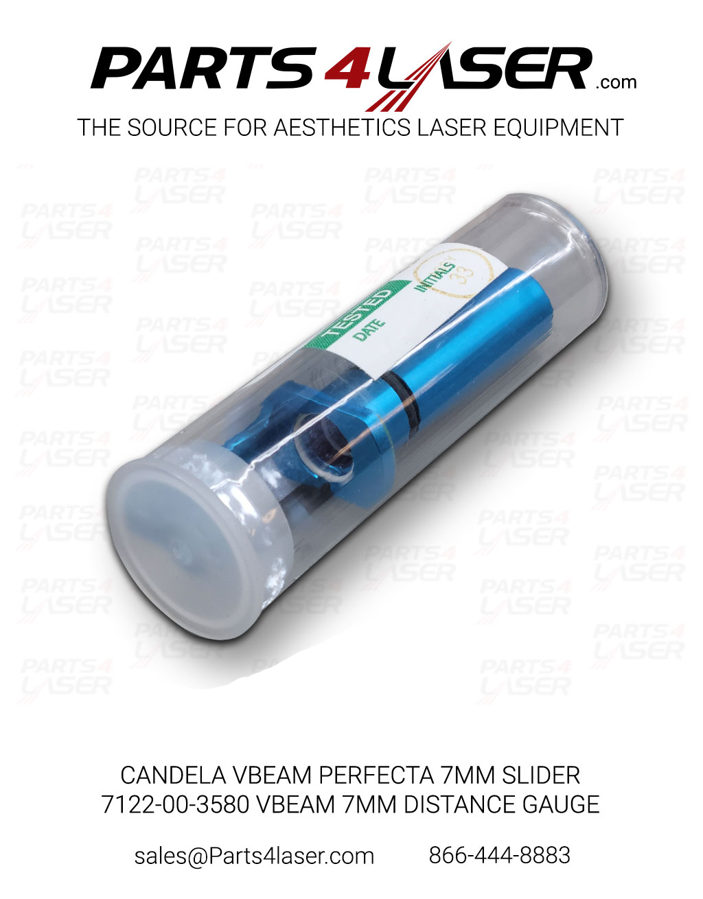 CANDELA VBEAM PERFECTA 7MM SLIDER 7122-00-3580 VBEAM 7mm DISTANCE GAUGE,CAOP3244 B36 - Image 3
