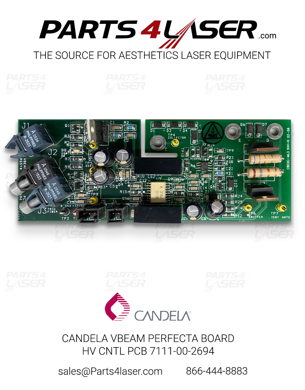 CANDELA VBEAM PERFECTA BOARD HV CNTL PCB 7111-00-2694 CAPC2847