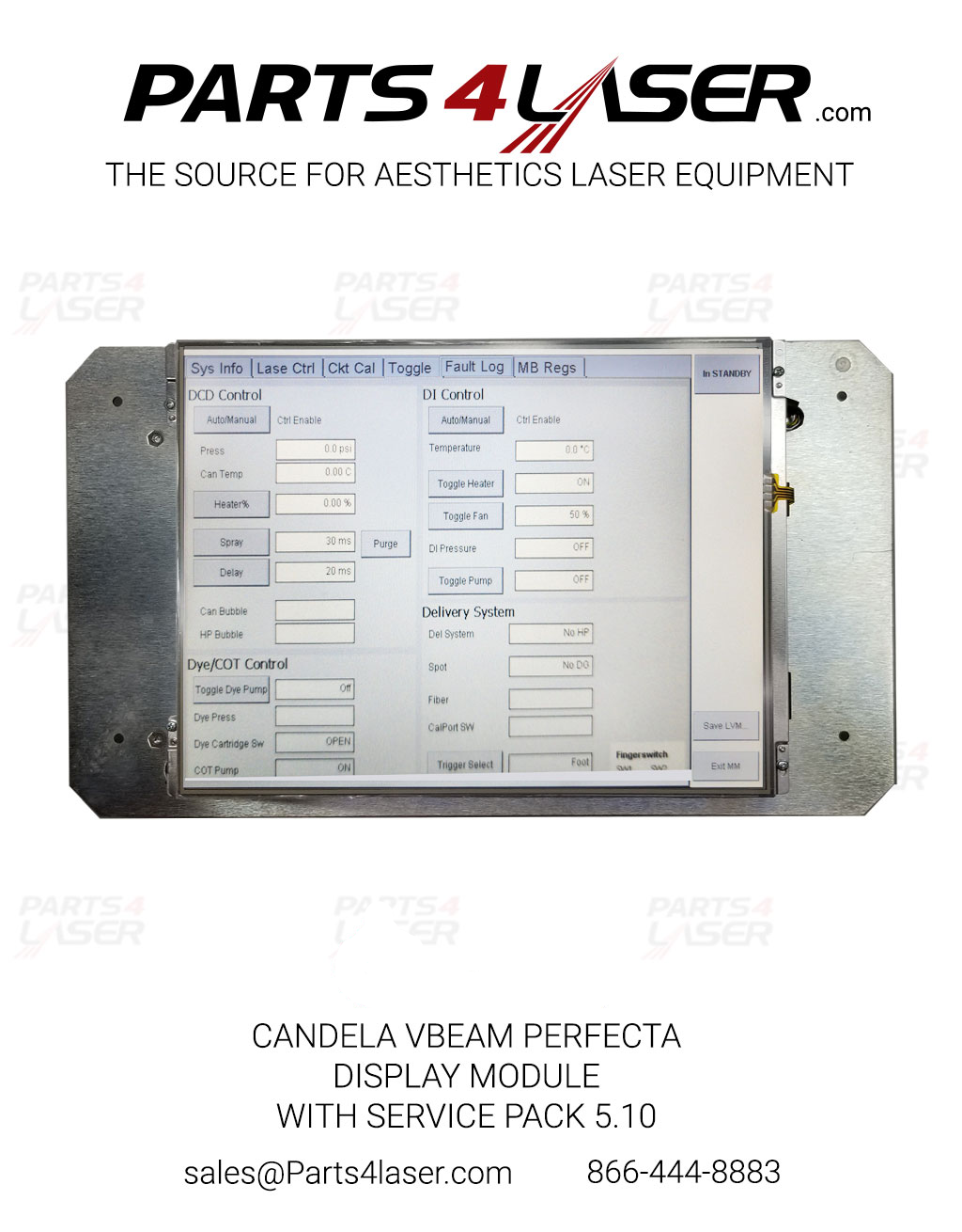 CANDELA VBEAM PERFECTA DISPLAY MODULE WITH SERVICE PACK 5.10 CAPC3266 - Image 4