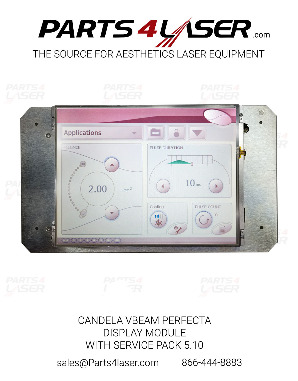 CANDELA VBEAM PERFECTA DISPLAY MODULE WITH SERVICE PACK 5.10 CAPC3266