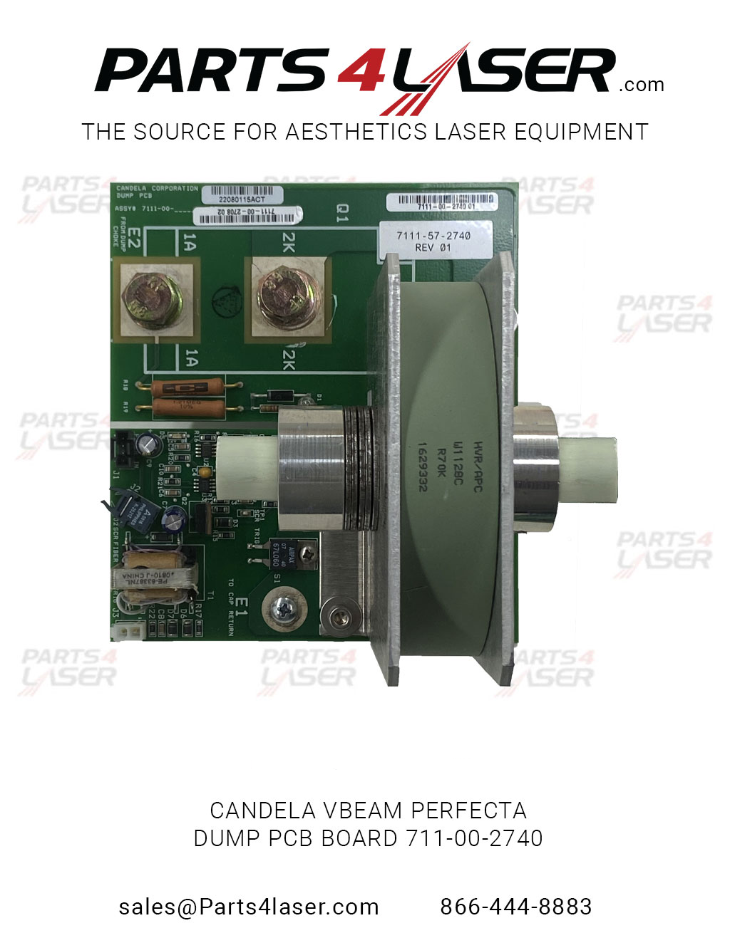 CANDELA VBEAM PERFECTA DUMP PCB BOARD 7111-00-2740 , CAPC2846