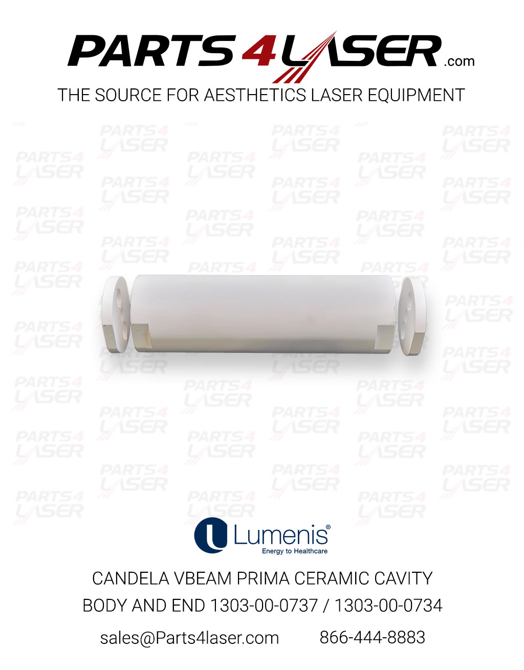 CANDELA VBEAM PRIMA CERAMIC CAVITY BODY AND END 1303-00-0737 / 1303-00-0734 CACN3540 - Image 2