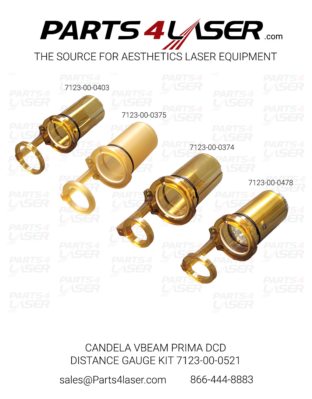 CANDELA VBEAM PRIMA DCD DISTANCE GAUGE KIT 7123-00-0521 CACN3712