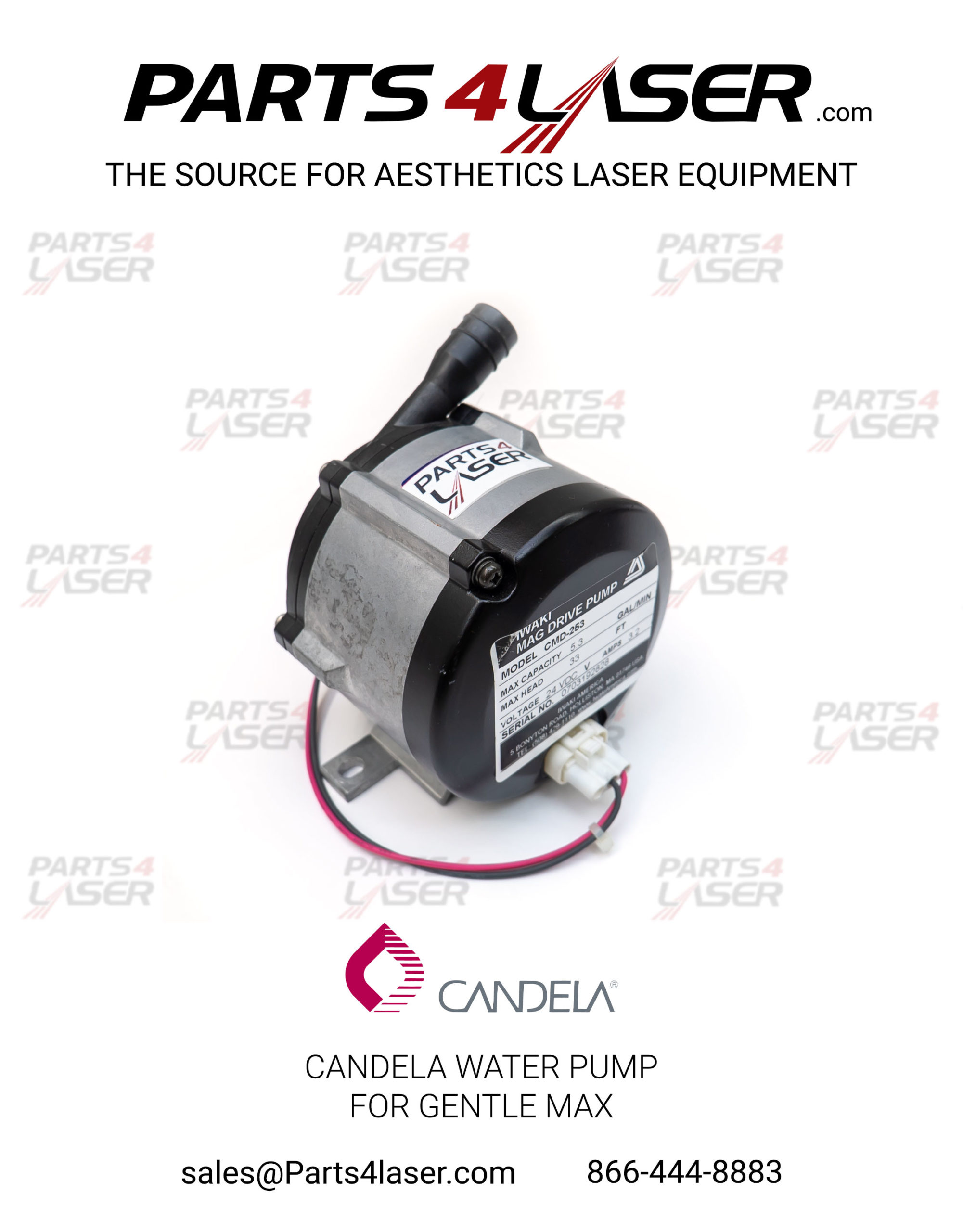 CANDELA WATER PUMP FOR GMAX, GENTLE MAX CAPU1204