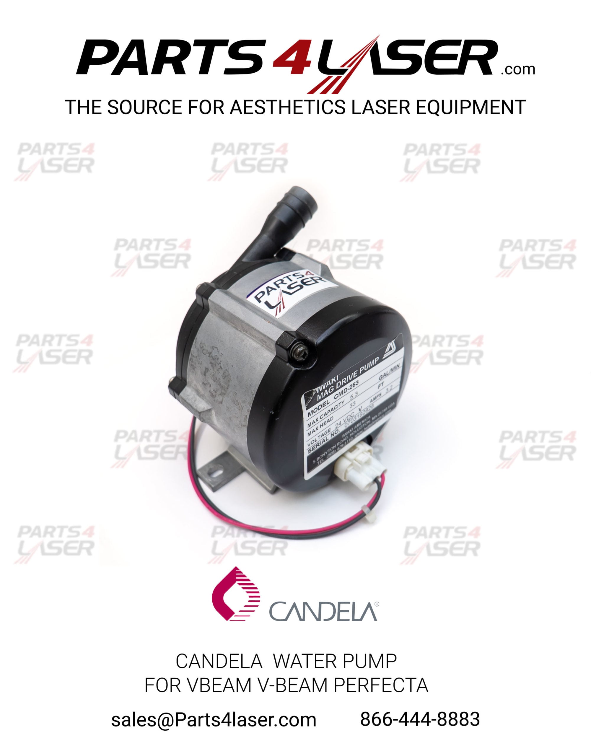 CANDELA WATER PUMP FOR VBEAM V-BEAM PERFECTA CAPU1207