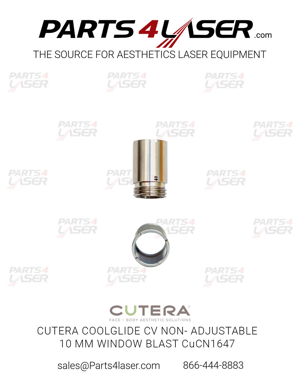 CUTERA COOLGLIDE CV NON- ADJUSTABLE 10 MM WINDOW BLAST CuCN1647