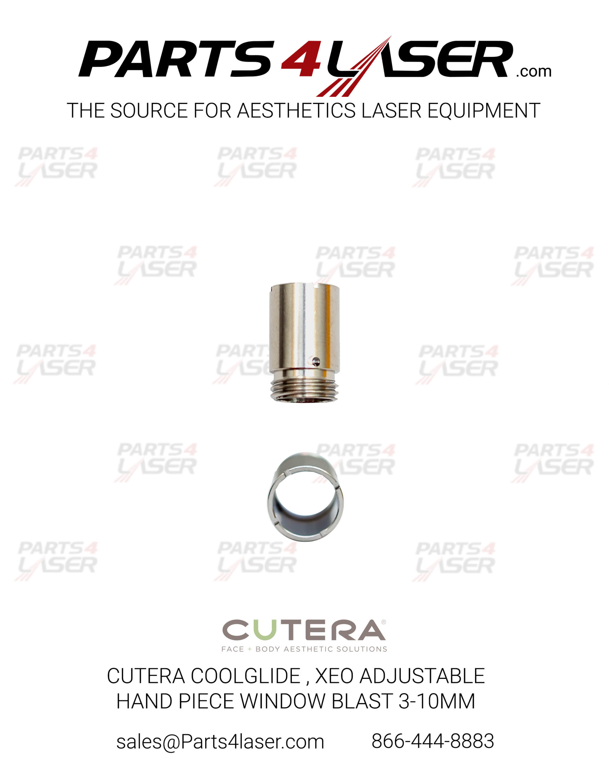 CUTERA COOLGLIDE , XEO ADJUSTABLE HANDPIECE WINDOW BLAST 3-10mm CUCN2363, C42