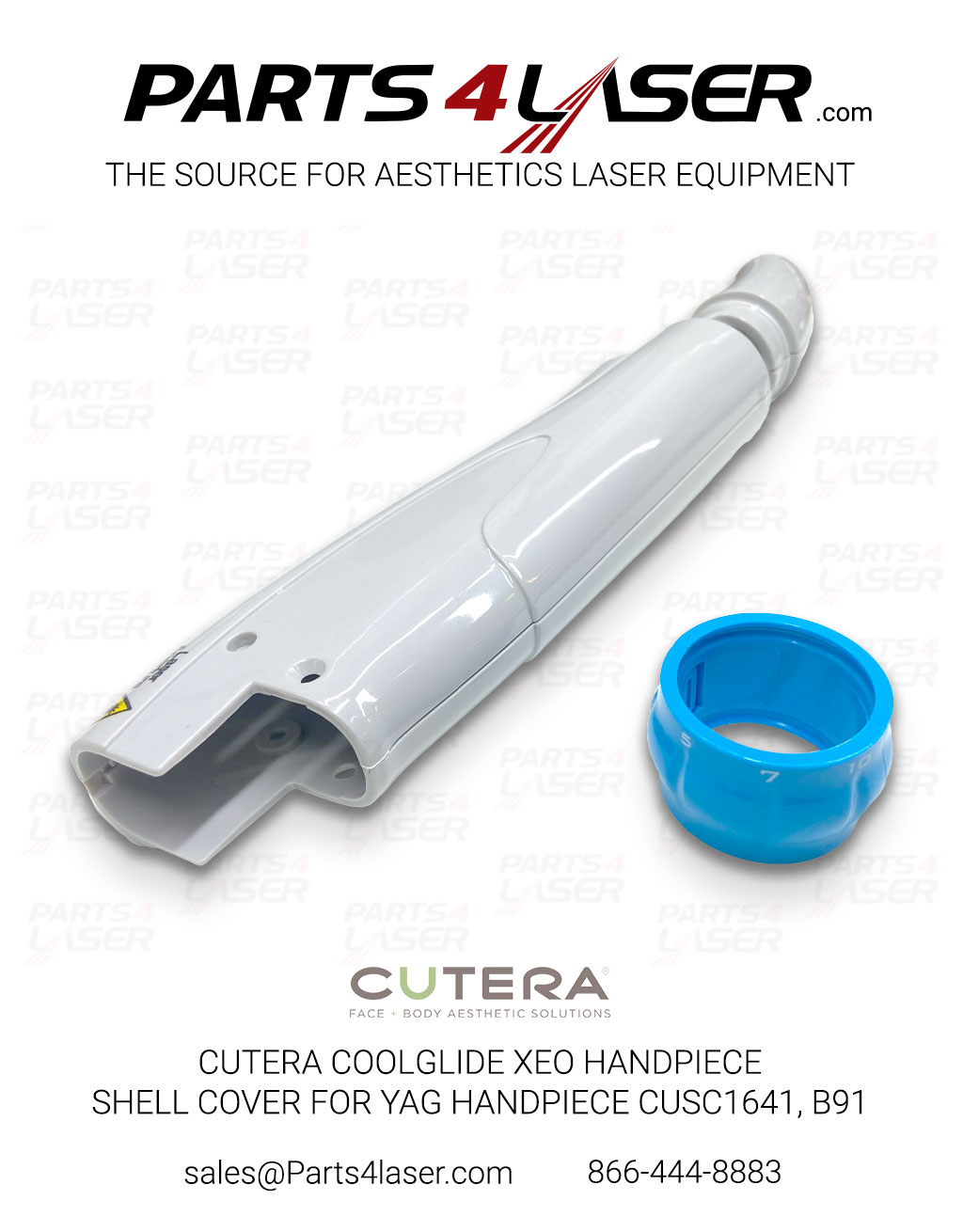 CUTERA COOLGLIDE XEO HANDPIECE SHELL COVER FOR YAG HANDPIECE CUSC1641, B91