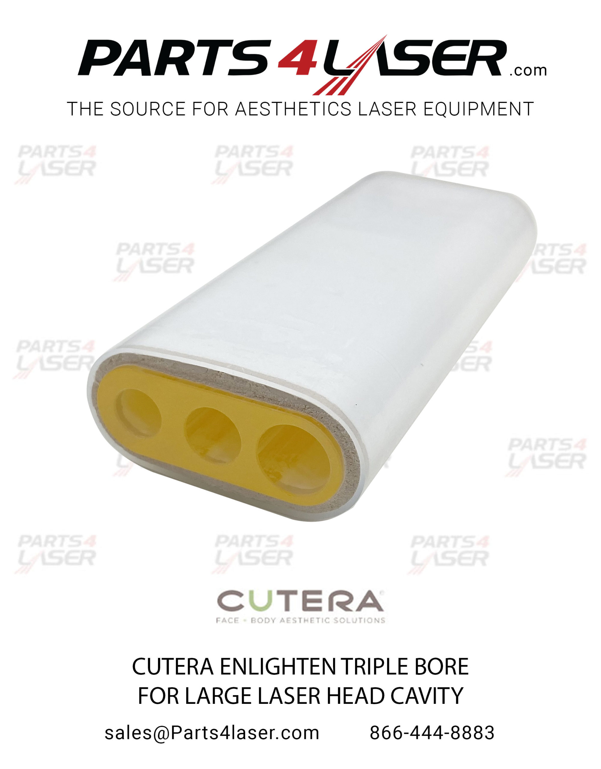 CUTERA ENLIGHTEN TRIPLE BORE FOR LARGE LASER HEAD CAVITY CuCN1660