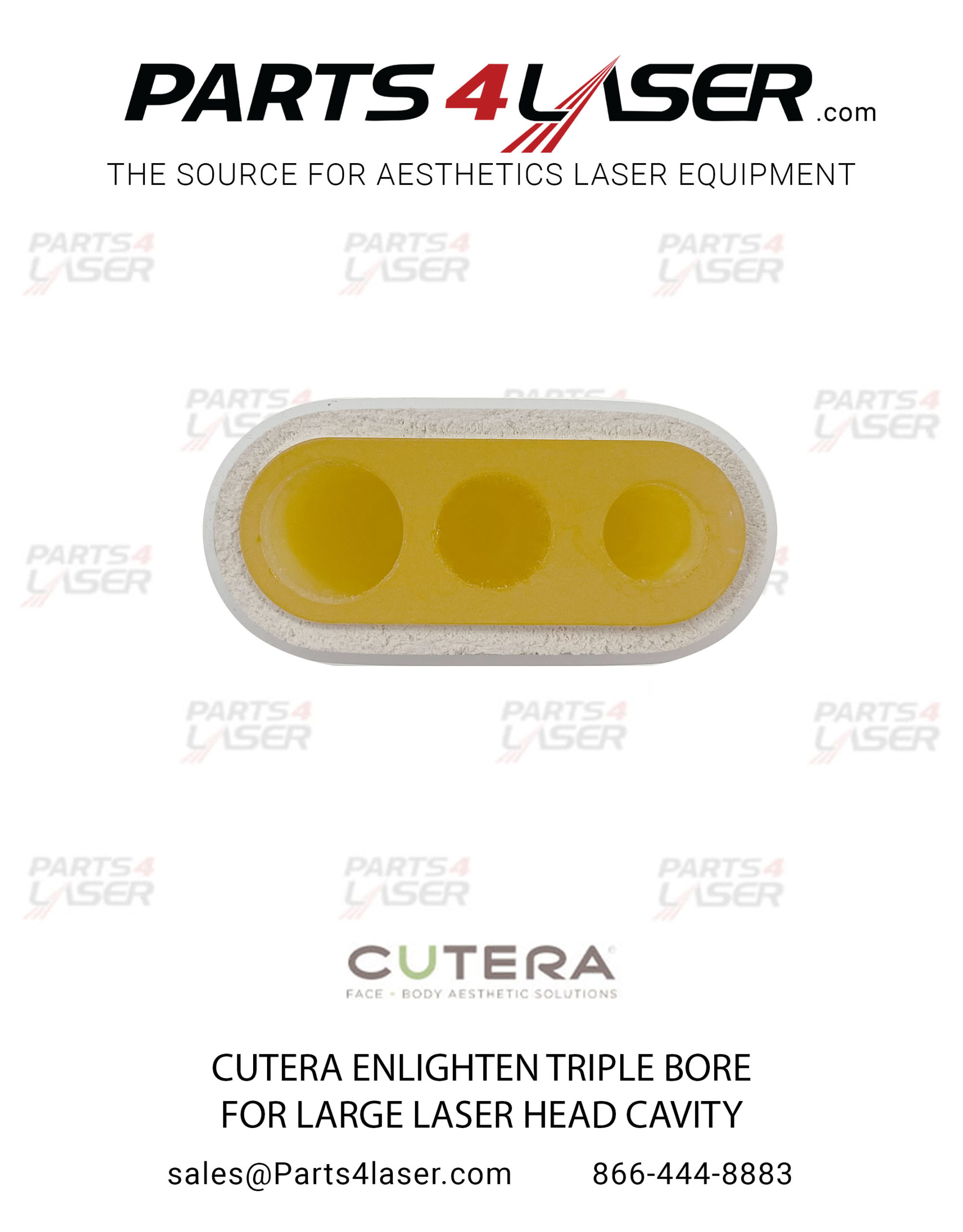 CUTERA ENLIGHTEN TRIPLE BORE FOR LARGE LASER HEAD CAVITY CuCN1660 - Image 2