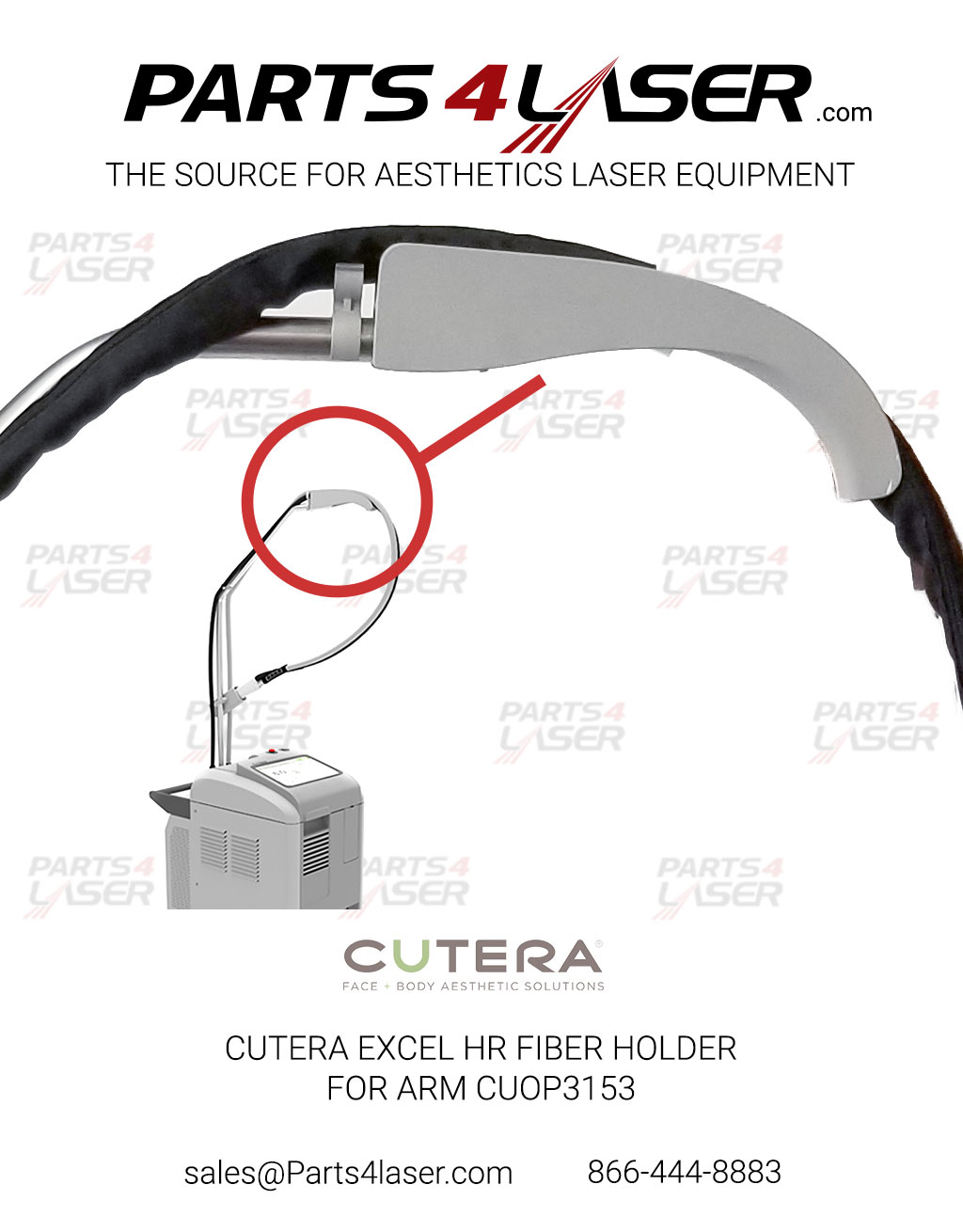 CUTERA EXCEL HR FIBER HOLDER FOR ARM CUOP3153 - Image 2
